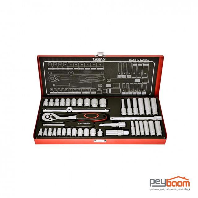 مجموعه 40 عددی آچار بکس توسن مدل T1252-40M